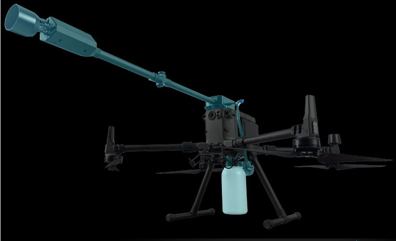 dji m300 drone lance-flammes
